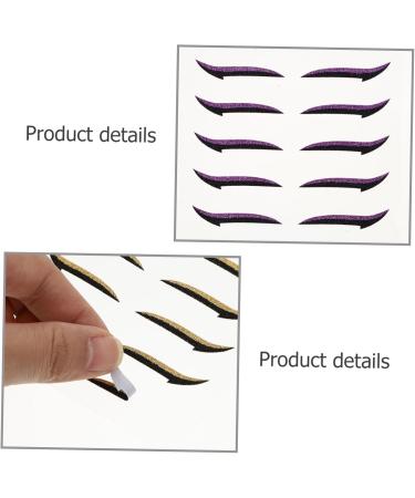 Healvian 120 Pairs Eyeliner Reusable Double Eyelid Tapes Reusable Eyelid Stickers Decal Stickers Plastic - Buy Online on GoSupps.com