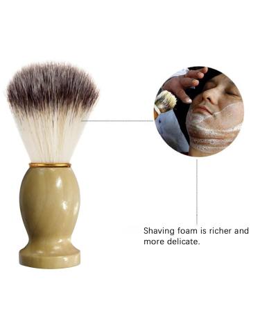 RsW239 Wooden Shaving Brush with Handle - Brown Bear Brush One Size 1 Pack | Premium Shaving Supplies - Buy Online on GoSupps.com