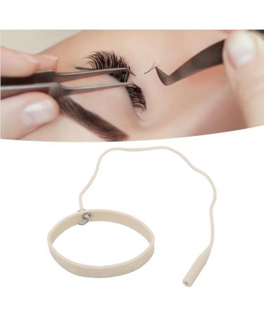 Lash Extension Tweezers Bracelet Soft Skin Friendly Elastic Lightweight Replaceable String Static Free Tweezers Protector Wristband Silicone for Salon (Beige) - Buy Online on GoSupps.com