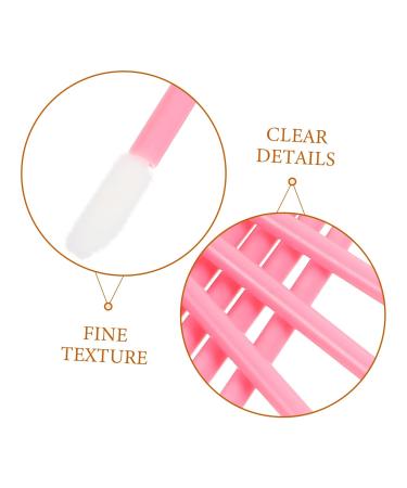 Mikinona 100pcs Eyelash & Makeup Brush Set - Lip Balm Eyeshadow Lipstick & Concealer Applicators | Cosmetic Beauty Tools in Pink - Buy Online on GoSupps.com