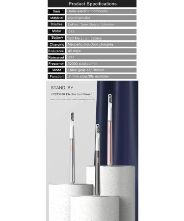 Khanaut Pro 4000 Electric Toothbrush - Sonic Cleaning 3 Modes Travel-Friendly Silver - Best for Dental Care - Buy Online on GoSupps.com