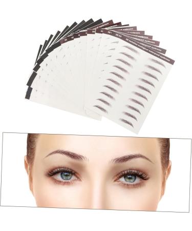  HONMEET 18Pcs Eyebrow Stickers Eyebrow Stencils Makeup Gadgets Eyebrow Stickers Water Transfer Forehead Paper Water Transfer Eyebrow Size 3d - Buy Online on GoSupps.com