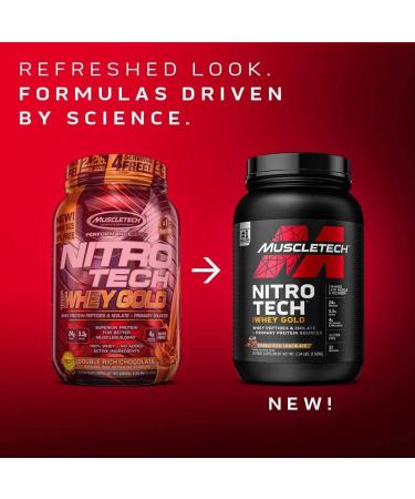 Muscletech Nitro Tech 100% Whey Gold - Cookies & Cream 2 lbs (907 g) | High-Quality Protein Supplement - Buy Online on GoSupps.com