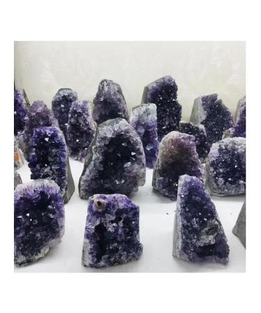 Crystals Stones Natural Purple Quartz Crystal Stone Geode Brazil Amethyst Cluster 200G-2000G for Decoration (Color : Multicolor)