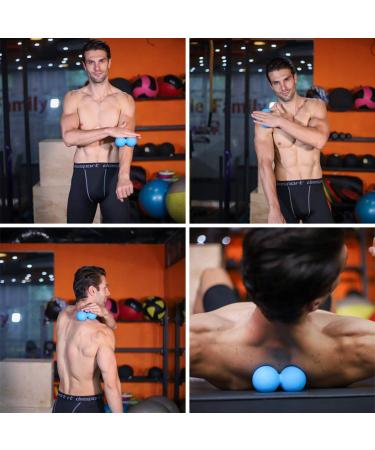 5BILLION Peanut Massage Ball - Double Lacrosse & Mobility Ball for Physical Therapy - Deep Tissue Massage Tool for Muscle Relaxation - Acupoint Massage Blue - Buy Online on GoSupps.com