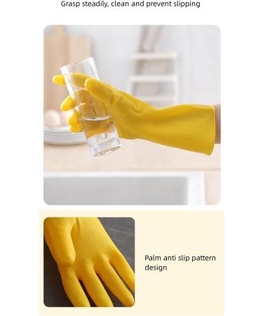 2 Pairs of Protective Gloves Thickened Latex wear-Resistant Durable Cleaning dishwashing and Laundry (Size : Small) - Buy Online on GoSupps.com