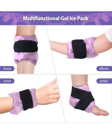 Newgo Ankle Ice Bag | Reusable Hot & Cold Therapy Gel for Pain Relief | Ideal for Foot Injuries Swelling & Sprains | Purple - Buy Online on GoSupps.com