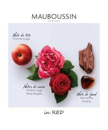 Mauboussin - In Red 100ml (3.3 Fl Oz) - Eau de Parfum for Women - Oriental Floral & Woody Scents - Buy Online on GoSupps.com