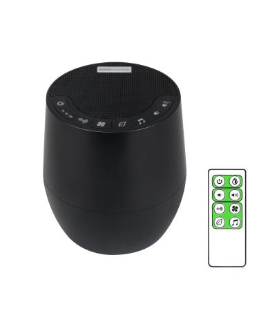 Big month of white intoxication with remote control 60-natural soothing noises and AC adaptor (included in the scope of delivery) suitable for adults and toddler black