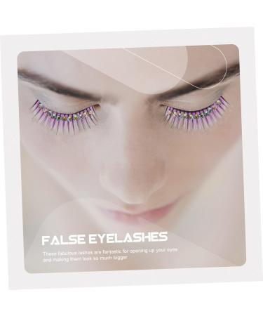 Didiseaon 30 Pairs Fluffy extend False Eyelashes With diamond Fake eyelashes eyelashes fluffy clothing Cosmetic bag make up flash strip lashes colored fake lashes - Buy Online on GoSupps.com