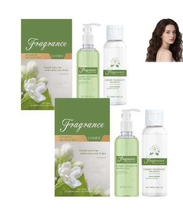 homomdy Scented shower gel and shampoo strengthens hair nourishes the scalp gently cleanses soothes dry and rough skin refreshes and non-greasy long-lasting fragrance (2pcs)