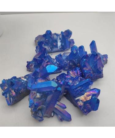 Home Decor 1pcs 50-80g Natural Blue Angel Aura Crystal Cluster Electroplating Titanium Coating Quartz Cluster Stone Gifts Natural Crystal Draw Crystal Cluster - Buy Online on GoSupps.com