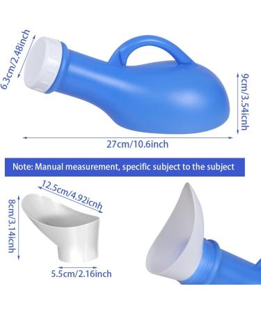 1000ml Urine Bottles for Men & Women | Unisex Pee Bottle Holder with Lid | Portable Urine Collection Container for Home & Travel - Buy Online on GoSupps.com