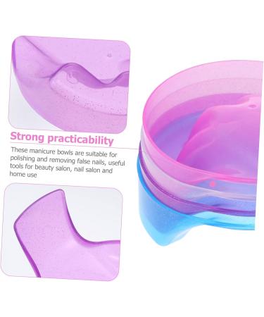 Veemoon Bol de Trempage pour Ongles Manucure 4 Pi ces Taille Moyenne en Pp R sistante pour Dissolvant Vernis Ongles Usage Professionnel et Domestique Couleurs Al atoires - Buy Online on GoSupps.com