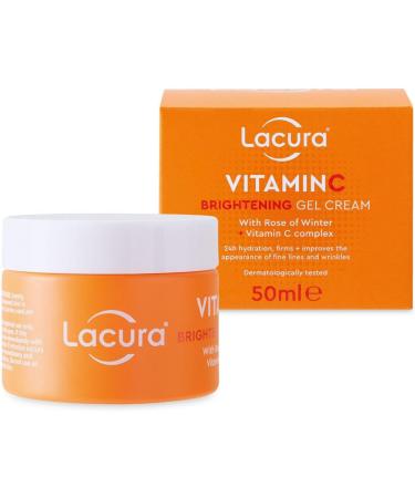 Aldi Lacura - Vitamin C Brightening Gel Cream | With Rose of Winter + Vitamin C Complex | 50mL x2  - Buy Online on GoSupps.com