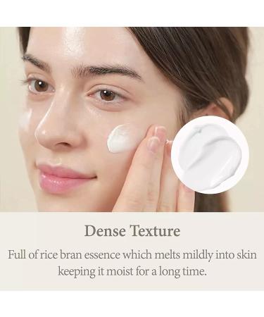 Korean Rice Cream 3.52 oz - Revitalize Skin with Ceramide & Rice Bran Essence | Glowing Moisturized Even Skin Tone | Premium Korean Skincare - Buy Online on GoSupps.com