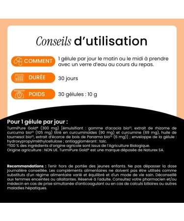 Laboratoire NaturAvignon Turmeric Patented Organic | Joint Comfort and Flexibility | Clinically Proven High Absorption | Ecocert Certified | Made in France | 30 Capsules (1 Month) - Buy Online on GoSupps.com