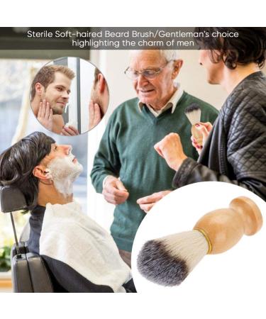 High Quality Men's Shaving Brush - Soft Nylon Hair Portable Beard Grooming Tool - Buy Online on GoSupps.com