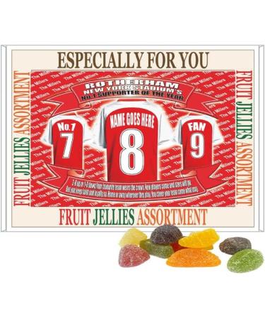 Rotherham Football Shirt Personalised Gift Boxed Sweets Variety - Buy Online on GoSupps.com