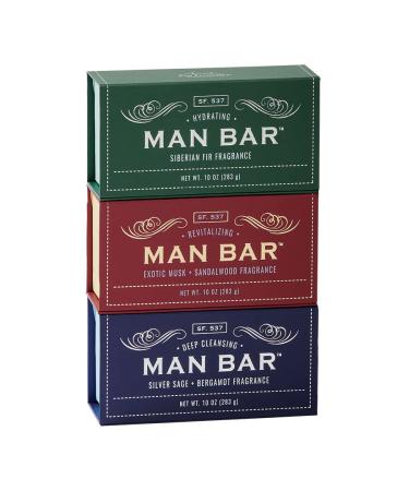 San Francisco Soap Co Man Bar 3-Piece Gift Set Gift Set 1