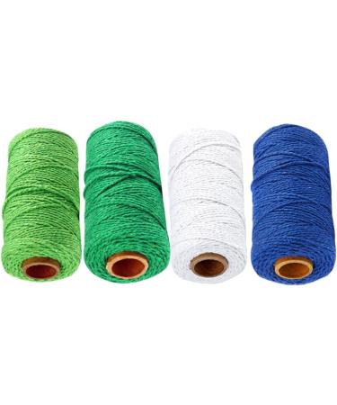 Coheali 12 Rolls Braided Cotton Rope - Natural Cotton Knitting & Macrame Cord for Tinkering - Elastic Ear Cable Fine Rope - Buy Online on GoSupps.com