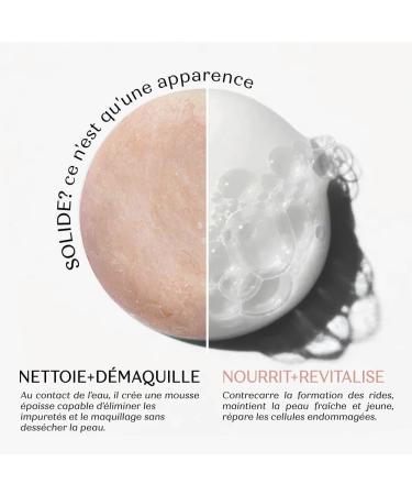 Senso Naturale Nourishing Revitalizing Solid Facial Cleansing Foam for Dry Skin Delicate Makeup Remover Soap with Pink Clay and Vitamin E 100% Natural and Organic - Buy Online on GoSupps.com