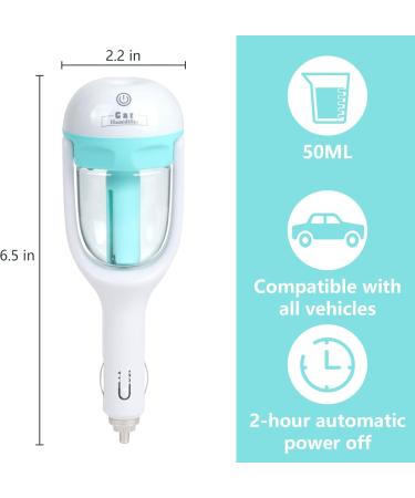 XSUPER Car Humidifier Aromatherapy Essential Oil Diffuser Portable Mini Purifier Aroma Freshener Diffuser with 180 Degree Rotation 12V 1.5W Personal Car Purifier Humidifier (Blue) - Buy Online on GoSupps.com