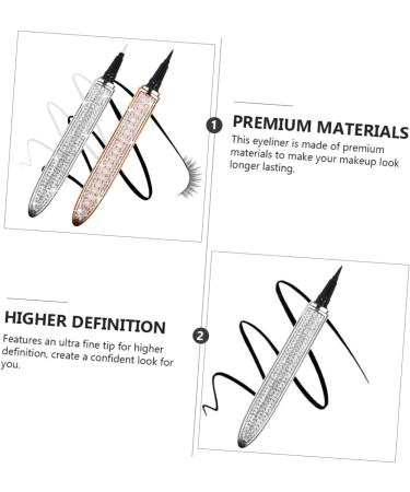 DRESSOOS 2pcs Diamond Eyeliner Diamond Kits Liquid Eye Liner Eye Grooming Pens Cosmetic Retouching Pen 1 count (Pack of 1) Assorted Color - Buy Online on GoSupps.com