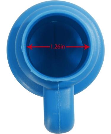 ZIZILAND 1.26 Trampoline Enclosure Pole Cap | 6 Pack Blue Net Hook Caps - Buy Online on GoSupps.com