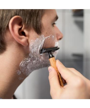 Chinchilla Beech Wood Razor Plane - Eco-Friendly Wet Razor for Men & Women | Includes 10 Blades & Bags | Sustainable Zero Waste & Plastic-Free | Made in Germany - Buy Online on GoSupps.com