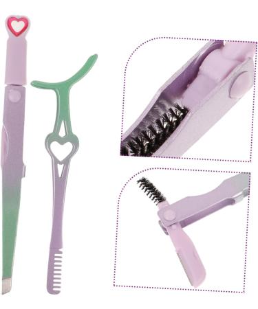 Mikinona 1 Set False Eyelash Auxiliary Tool Tweezers Eyelash Clip Eyelash Applicator Lash Clip with Comb Eyelash Comb Beauty Accessories Big Mouth Stainless Steel Eyebrow Comb - Buy Online on GoSupps.com