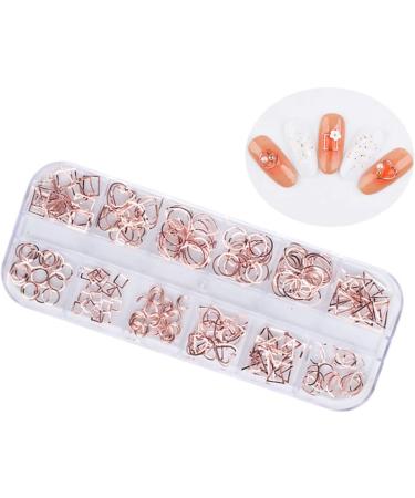 minkissy Nail Art Rivet 1 Box Manicure Tools Rose Gold Decorations Manicure Decoration Rivet 3d Nail DIY Nail Accessories Size 1 Picture 2 - Buy Online on GoSupps.com