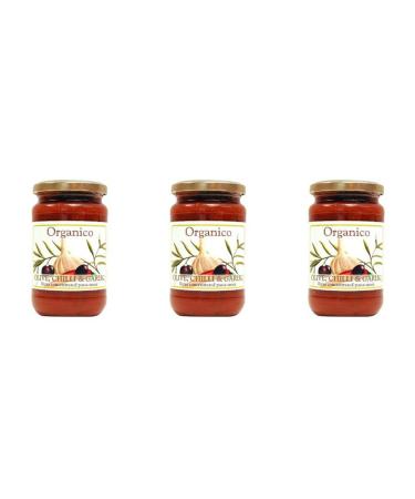 (3 PACK) - Organico - Olive Chilli Garlic Sauce | 360g | 3 PACK BUNDLE