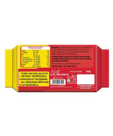 Britannia Marie Gold 8.8oz (250g) Tea Time Biscuits - Crisp, Light, and Nutritious - Halal & Vegetarian (2 Pack) - Buy Online on GoSupps.com