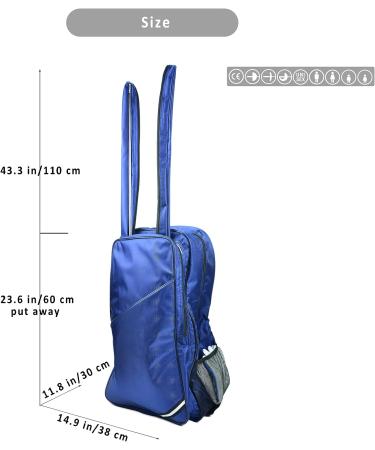 ThreeWOT Navy Blue Fencing Bag for Mask, Sword, and Suit - Equipment Backpack - Buy Online on GoSupps.com