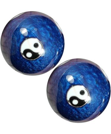 Clispeed Baoding Balls - Chinese Massage Balls for Hand Exercise | MX2PCS Blue - Enhance Fitness & Health - Buy Online on GoSupps.com
