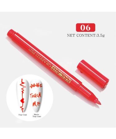 3D Painting Waterproof and Quick Dry Nail Polish 3D Abstract Lines Fine Details Flower Pattern Manicure 06 - Buy Online on GoSupps.com