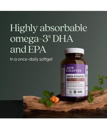 New Chapter Omega-3 Complex 1000mg Softgels Fish Oil Supplement Wild Alaskan Salmon for Heart Brain Eye Joint & Skin Health Support - 30 Count - Buy Online on GoSupps.com