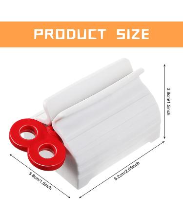 30-Piece Rolling Tube Toothpaste Squeezer Stand - Rotating Dispenser for Bathroom - Blue/Red/Green - Buy Online on GoSupps.com