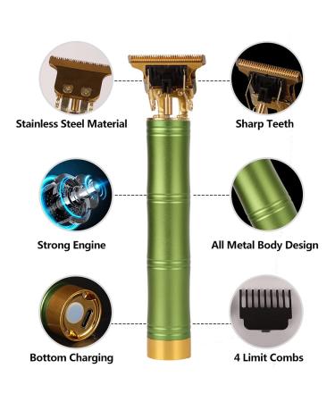 T9 Bamboo Style Electric Hair Clipper - USB Rechargeable Professional Trimmer for Men | International Shipping Available - Buy Online on GoSupps.com