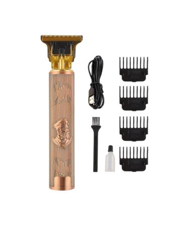Electric Hair Clipperrs Rechargeable Electric Shaver Hair Trimmers Cordless Barber Clipperrs with Comfortable Grip Long Lasting Hair Cutting Clipperr Lightweight Retro Hair Clipperrs for Men Women Copper 1