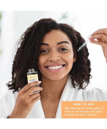 Provence Beauty Vitamin C Face Oil: Anti-Acne Serum for Dark Spots & Wrinkles - Organic Hyaluronic Acid for Men and Women - Buy Online on GoSupps.com