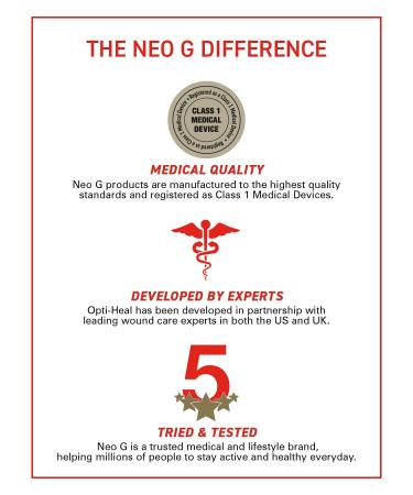 Neo G Opti-Heal Silicone Scar Strips for Surgical, C-Section, Burn, Acne, Keloid Treatment - 6 Strips - 1.6 x 5.9 inch - Medical Grade Scar Sheets - Buy Online on GoSupps.com