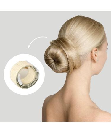 2 Pcs Magic Hair Bun Maker Fast & Easy Donut Bun Maker French Twist Hair Fold Wrap Snap Band for Girls Women (Beige) - Buy Online on GoSupps.com