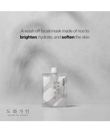 House of Dohwa Rice Wash Off Facial Mask - Brightening & Soothing 3.38 fl. Oz - Korean Ingredients - Buy Online on GoSupps.com