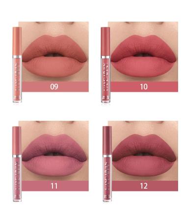 PICKX Long Lasting Matte Liquid Lipstick Set - Waterproof & Sweatproof Velvet Lipstick Gift Box (12 Colors) - Buy Online on GoSupps.com
