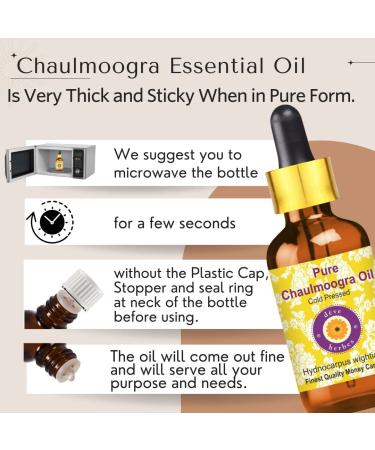 Pure Chaulmoogra Oil 100% Natural Therapeutic Grade - 15ml Cold Pressed | d ve herbes International Shipping - Buy Online on GoSupps.com