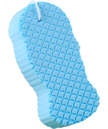 Spa Puff Shower Sponge with Rope Body Scrub Loofah Sponge Body Loofah Sponge Pads Up Bath Sponge Pregnant Body Sponge Soft Shower Pouf for Pregnant Women Kids Adults Blue - Buy Online on GoSupps.com