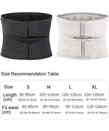 Buy Double Compression Back Support Belt | Lumbar Decompression & Pain Relief for Scoliosis Herniated Disc & Sciatica - Breathable Waistband (Gray Size S) | International Shipping Available - Buy Online on GoSupps.com