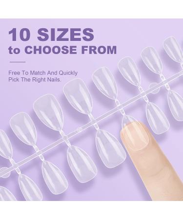 Nzakybbi Short Almond Tips for Nails - Buy Online on GoSupps.com